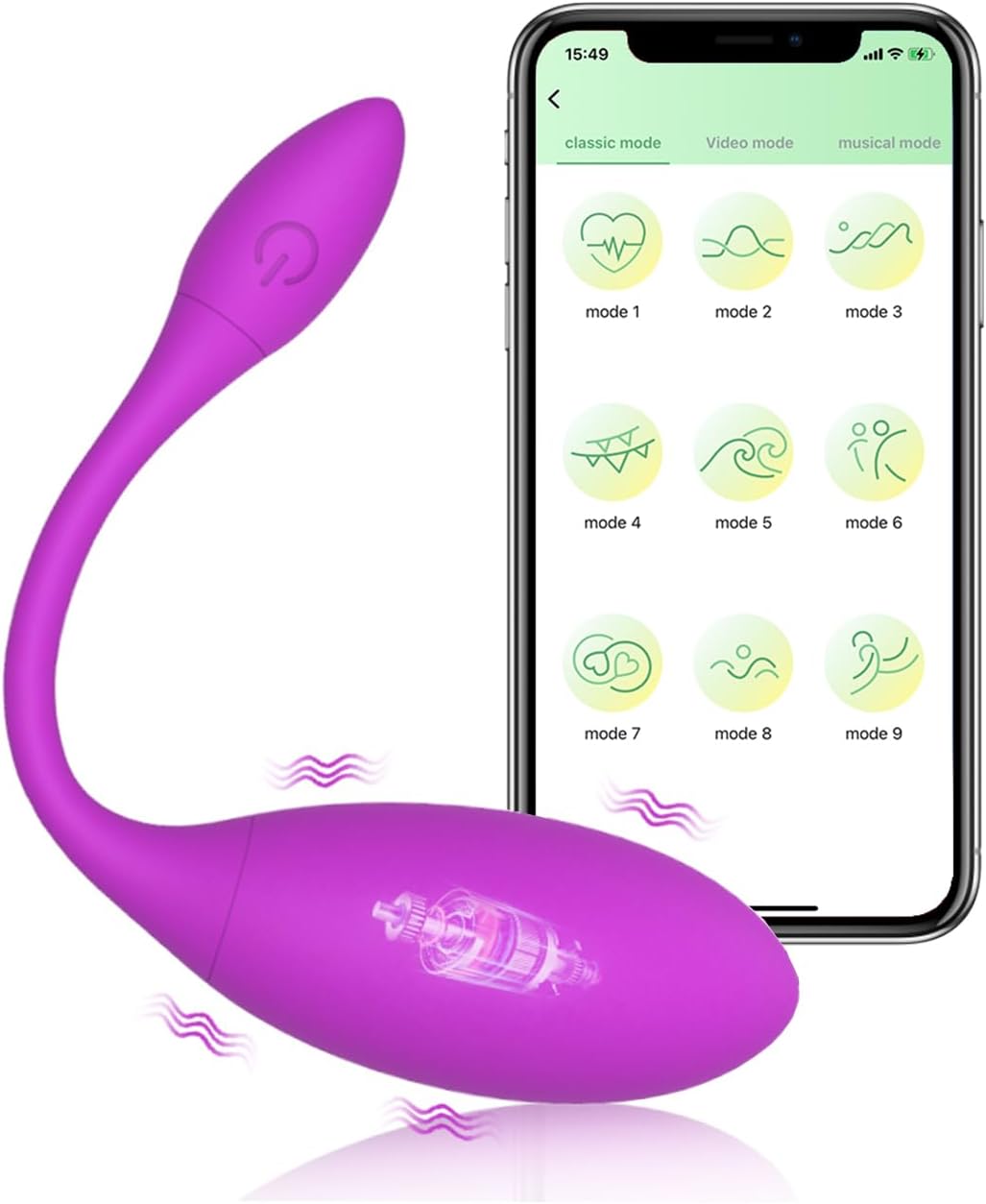 G-Spot Egg Vibrator Vibrating Wearable with APP Control Pantie Vibe Dildo Sex Toys with 4 Modes Waterproof Prostate 