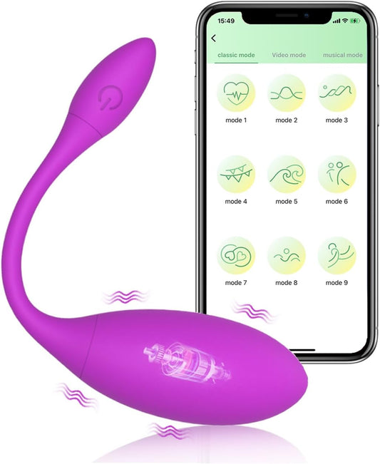 G-Spot Egg Vibrator Vibrating Wearable with APP Control Pantie Vibe Dildo Sex Toys with 4 Modes Waterproof Prostate 