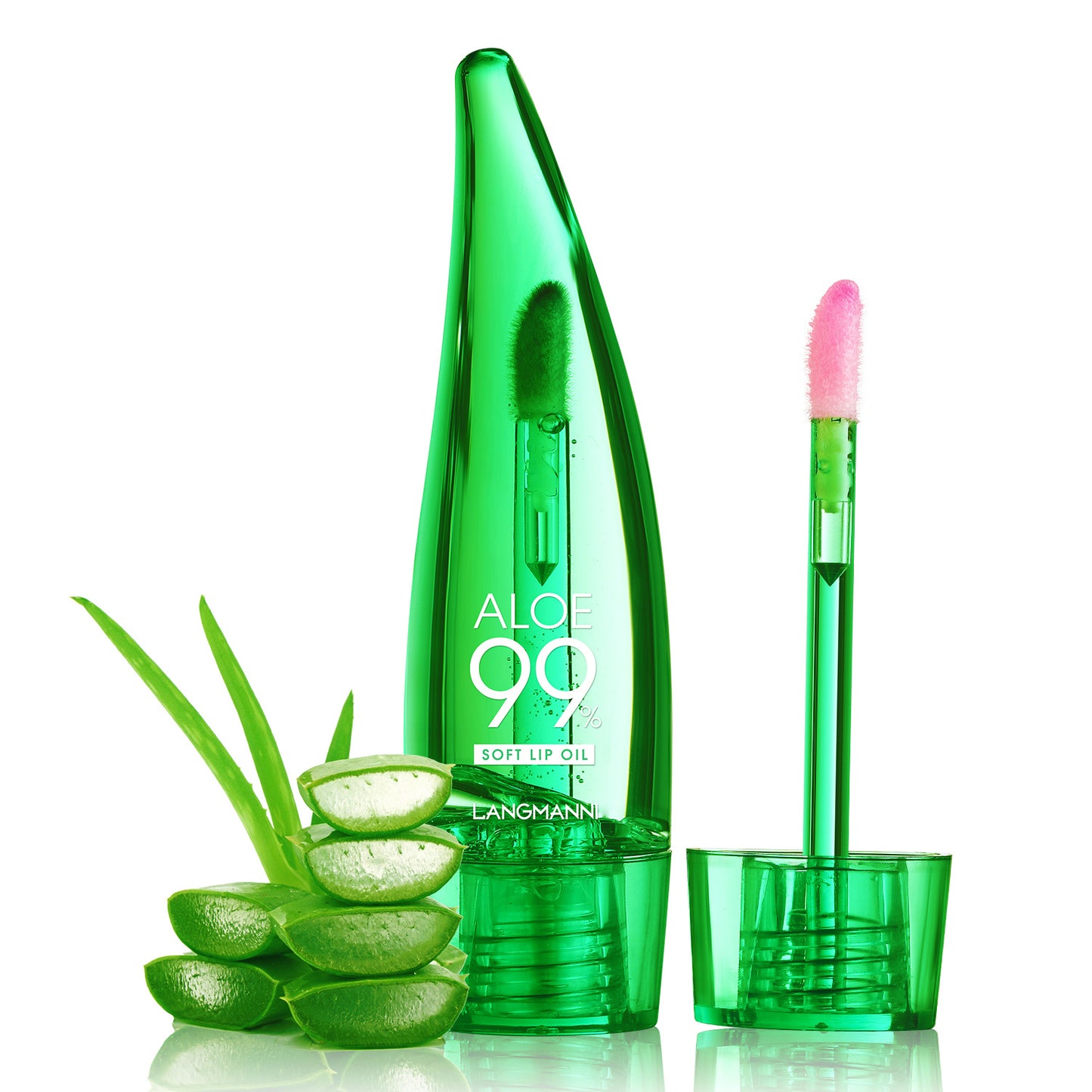 langmannni Aloe vera lip gloss, temperature-sensitive color-changing lip glaze, moisturizing and protective lipstick, lip oil