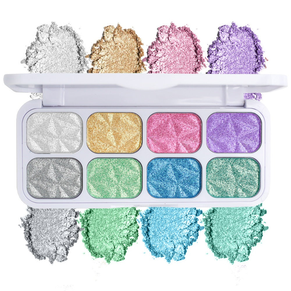 Macaron Chameleon 8 colors Eye Shadow Plate Eyes Makeup High Pigmented Matte Shimmer Eyeshadow