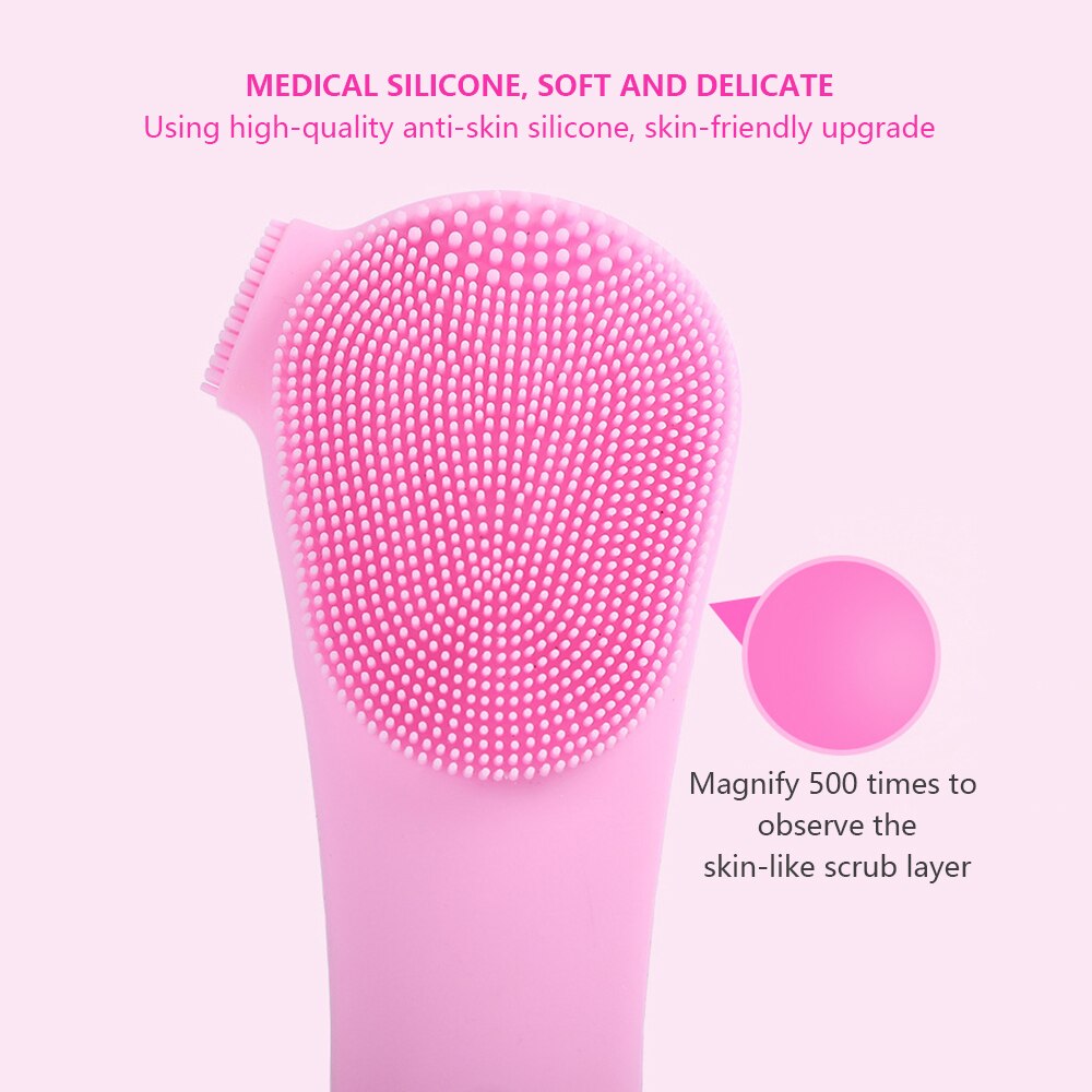 Ultrasonic electric silicone cleansing instrument