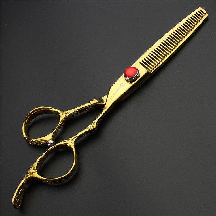 Japan 440c hair scissors professional barber scissors hairdressing scissors salon shape cutting thinning tools - ultrsbeauty