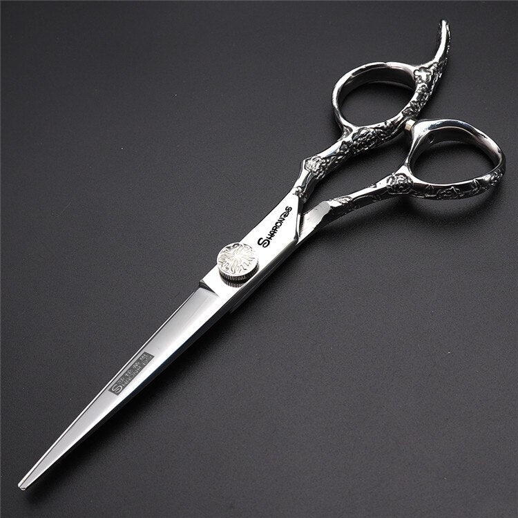 Japan 440c hair scissors professional barber scissors hairdressing scissors salon shape cutting thinning tools - ultrsbeauty