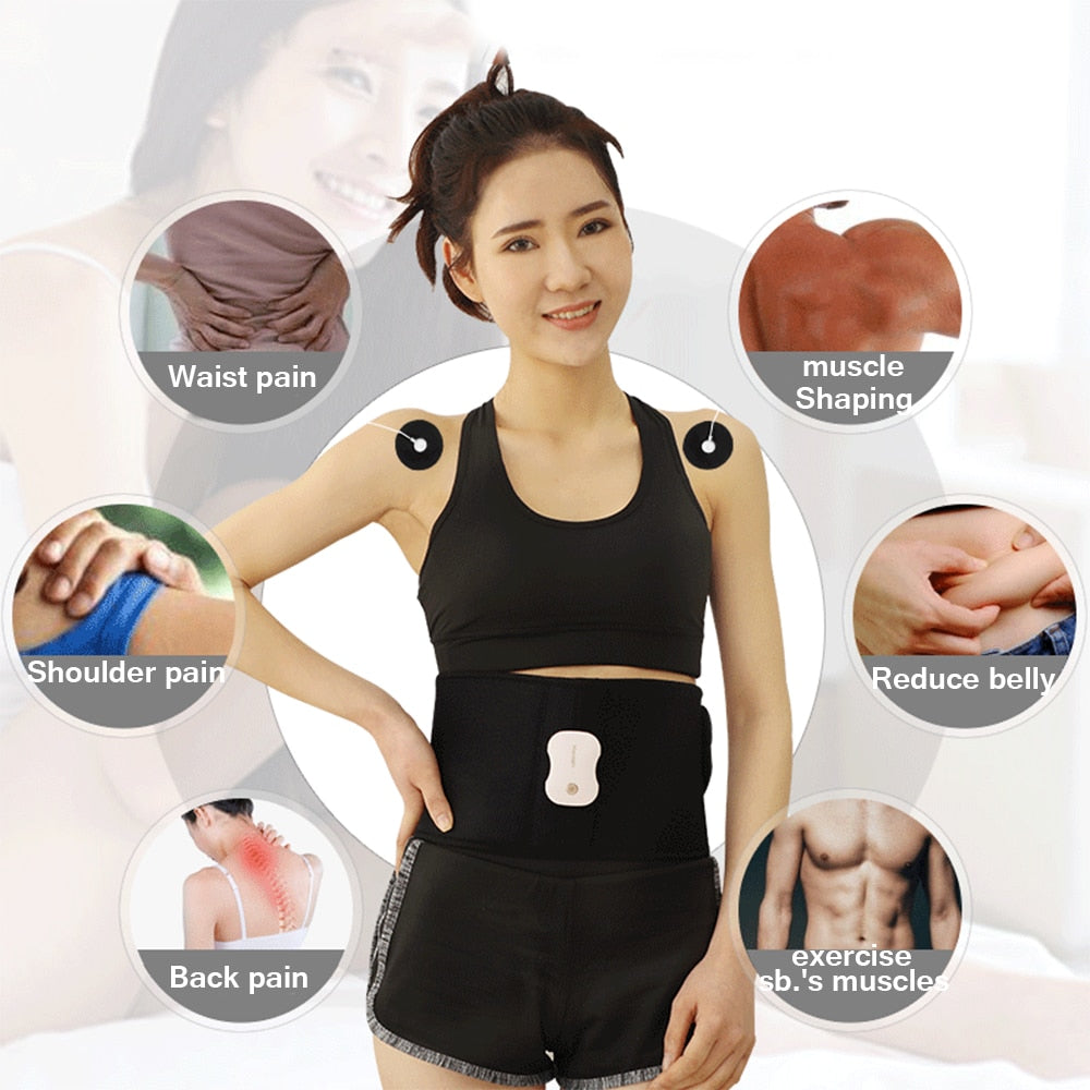 APP Control EMS Fitness Muscle Stimulator Smart Electric Machine Slimming Belt Weight Loss Training For Waist Leg Abdomen - ultrsbeauty