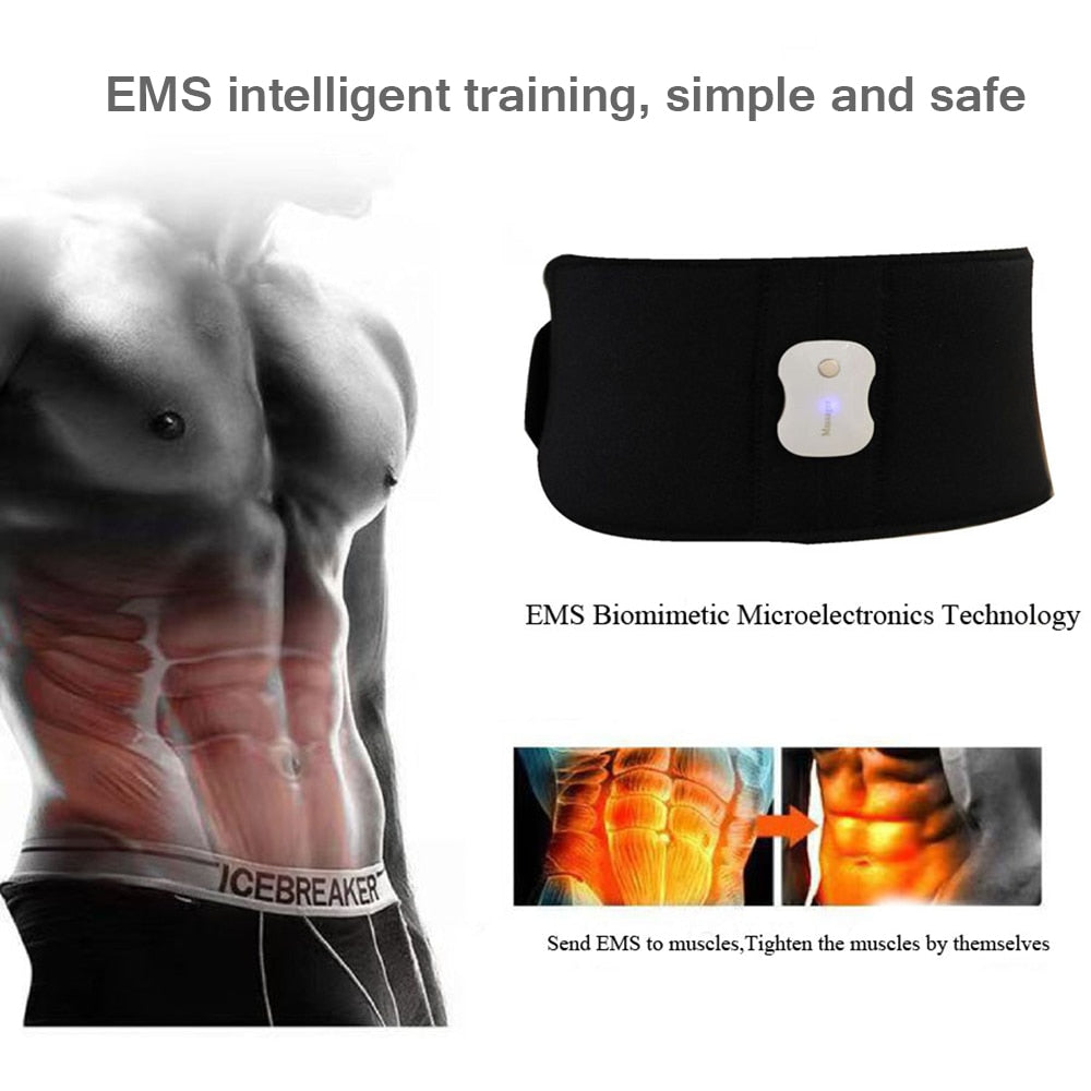APP Control EMS Fitness Muscle Stimulator Smart Electric Machine Slimming Belt Weight Loss Training For Waist Leg Abdomen - ultrsbeauty