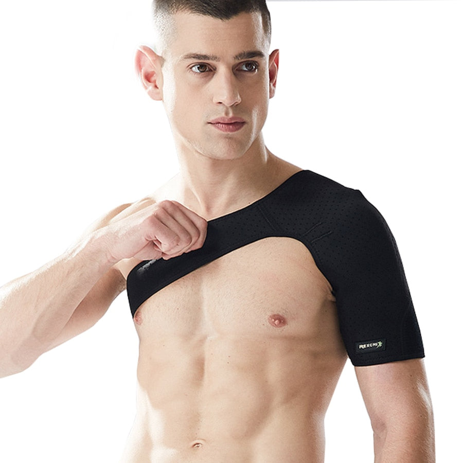 Adjustable Shoulder Protector Strap for Gym Working Out Sports Shoulder Support Men / Women Shoulder Brace Compression Support - ultrsbeauty