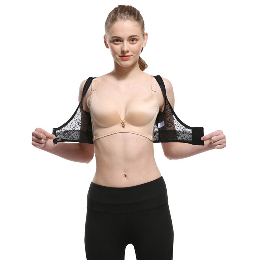 Back Posture Corrector for Women Chest Brace Up Prevent Humpback Breathable Lace Vest Corset S/M/L/XL/XXL - ultrsbeauty