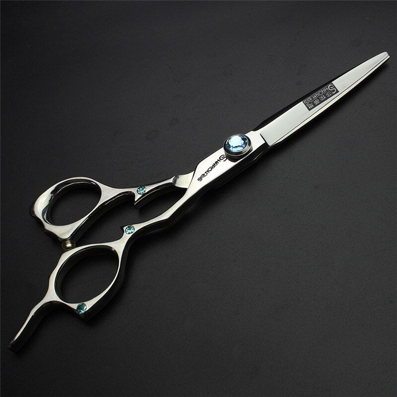 Boutique  6 inch gold professional hair scissors hair scissors Japanese imports of 440C stainless steel barber scissors - ultrsbeauty