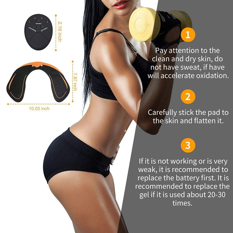 EMS Hip Muscle Training Leg Butt Trainer Massager Muscle Stimulator for Weight loss Body Slimming Ass Builder Buttock Tighter - ultrsbeauty