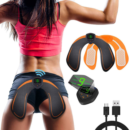 EMS Hip Trainer ABS Stimulator Buttocks Training With LCD Display USB Rechargeable Butt Lifting Body Shaping Slimming Machine - ultrsbeauty