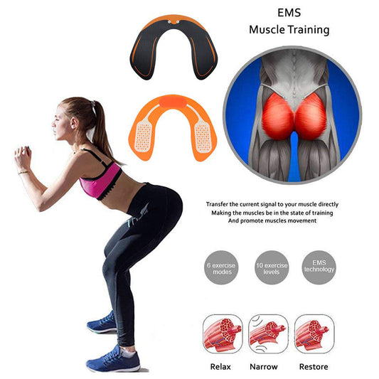 EMS Hip Trainer ABS Stimulator Buttocks Training With LCD Display USB Rechargeable Butt Lifting Body Shaping Slimming Machine - ultrsbeauty
