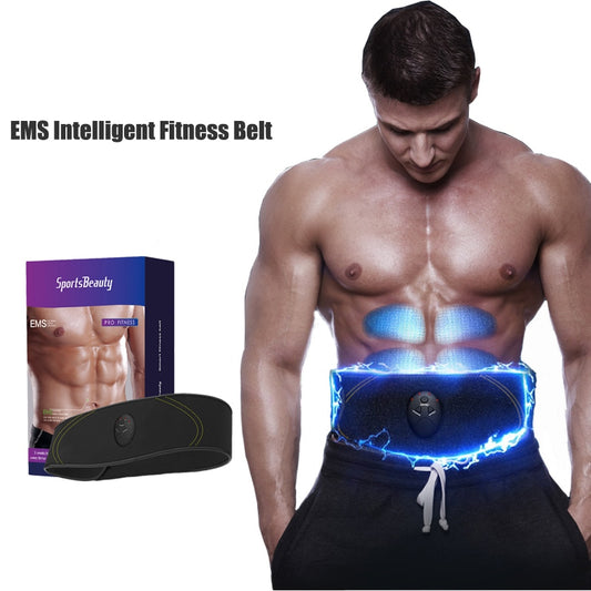 EMS Muscle Simulator Body Slimming Smart Fitness Abdomen Training Belt Electric Machine Wireless Muscle Massager Unisex - ultrsbeauty