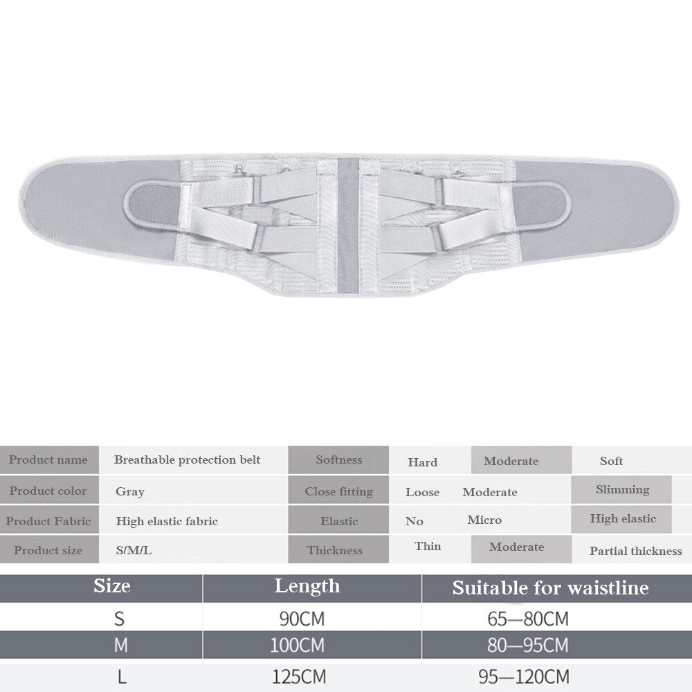 Back Brace Lumbar Support Belt  Spine Suppport Posture Corrector Lumbar Herniated Disc Back Pain Relief for Sciatica Scoliosis - ultrsbeauty