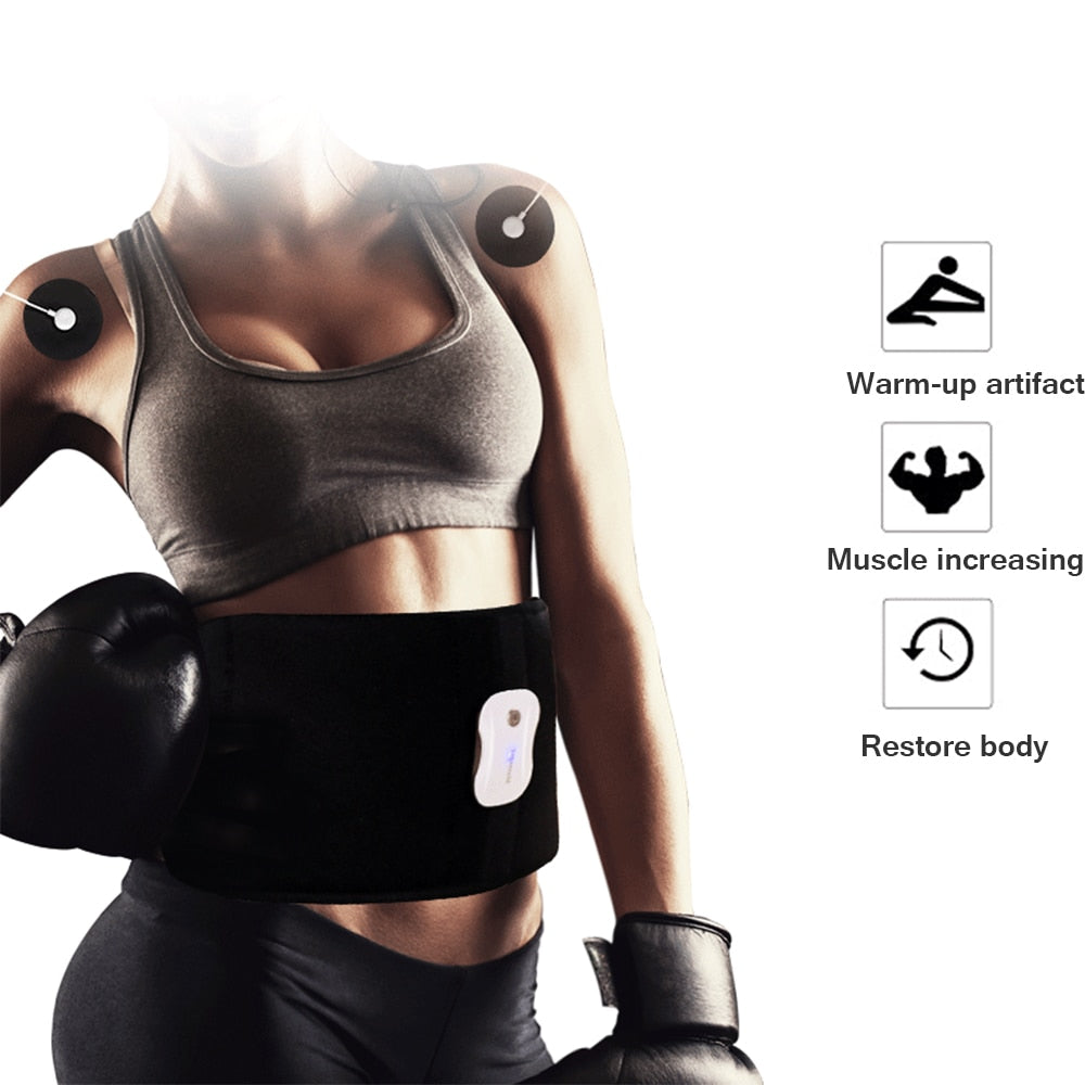 APP Control EMS Fitness Muscle Stimulator Smart Electric Machine Slimming Belt Weight Loss Training For Waist Leg Abdomen - ultrsbeauty