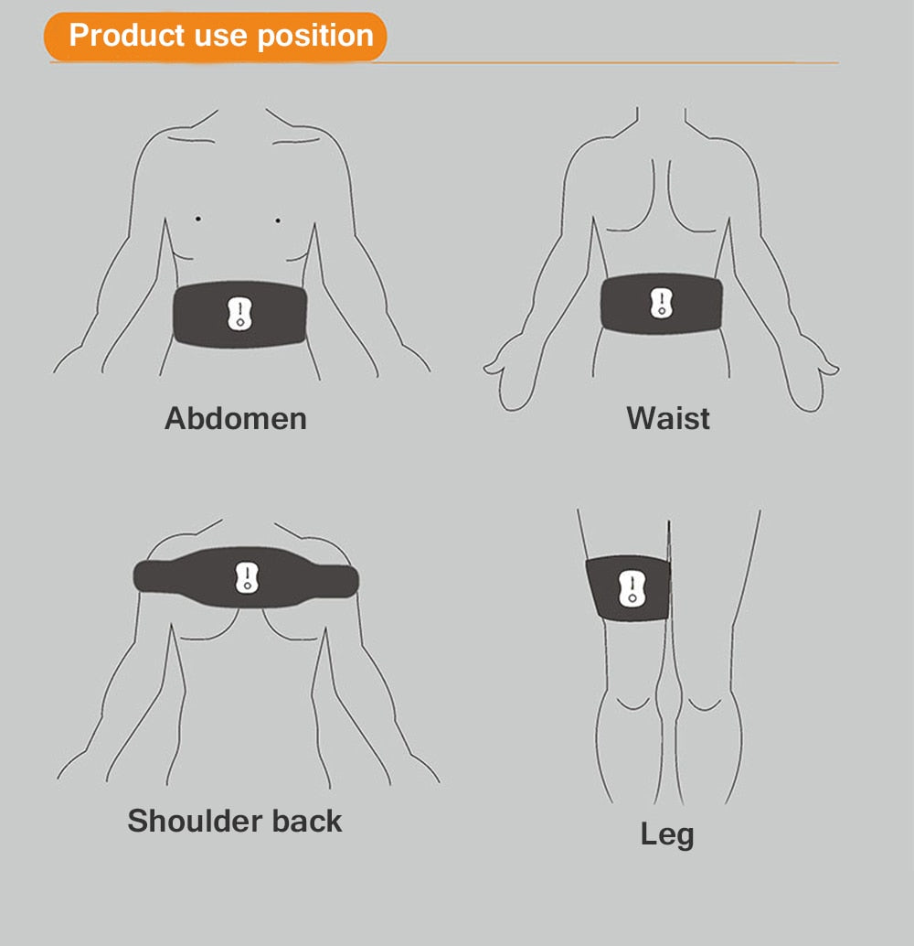APP Control EMS Fitness Muscle Stimulator Smart Electric Machine Slimming Belt Weight Loss Training For Waist Leg Abdomen - ultrsbeauty