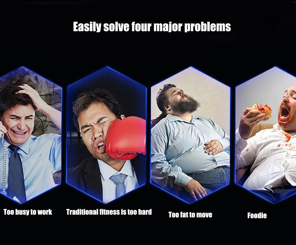 EMS Wireless Muscle Stimulator Trainer Smart Fitness Abdominal Training Electric Weight Loss belt Body Slimming Belt Unisex - ultrsbeauty