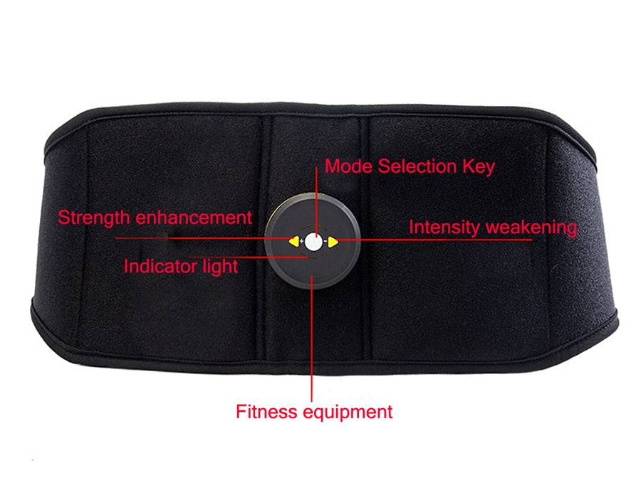 EMS Wireless Muscle Stimulator Trainer Smart Fitness Abdominal Training Electric Weight Loss belt Body Slimming Belt Unisex - ultrsbeauty