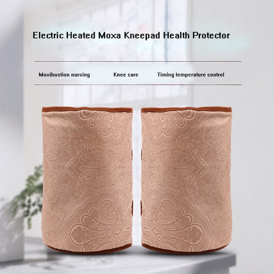 Health Care 1 Pair Electric Heating Knee Pads moxibustion Therapy Arthritis Rheumatism 220V Adjustable Temperature Knee warm pad - ultrsbeauty