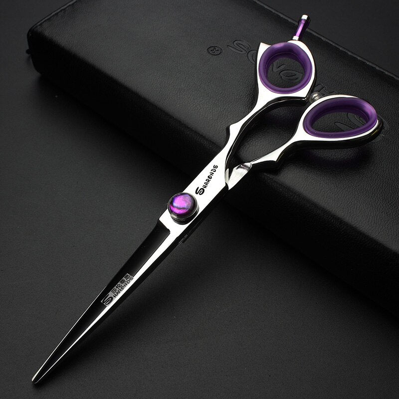 Japan hair scissors personality 6 inch professional scissors  barbershop Cutting Scissors and Thinning Scissors - ultrsbeauty