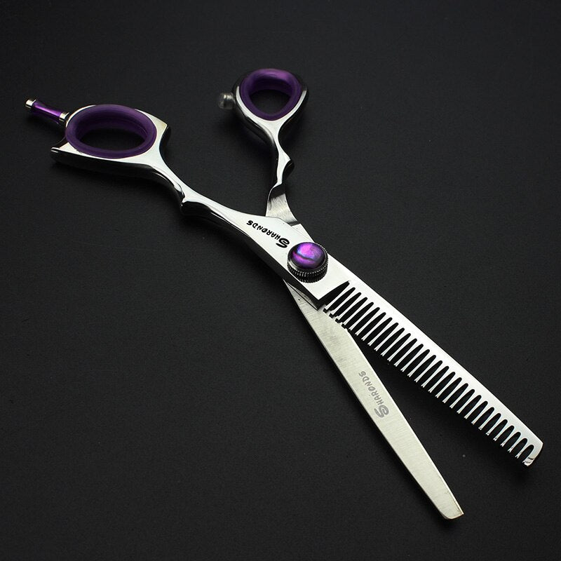 Japan hair scissors personality 6 inch professional scissors  barbershop Cutting Scissors and Thinning Scissors - ultrsbeauty
