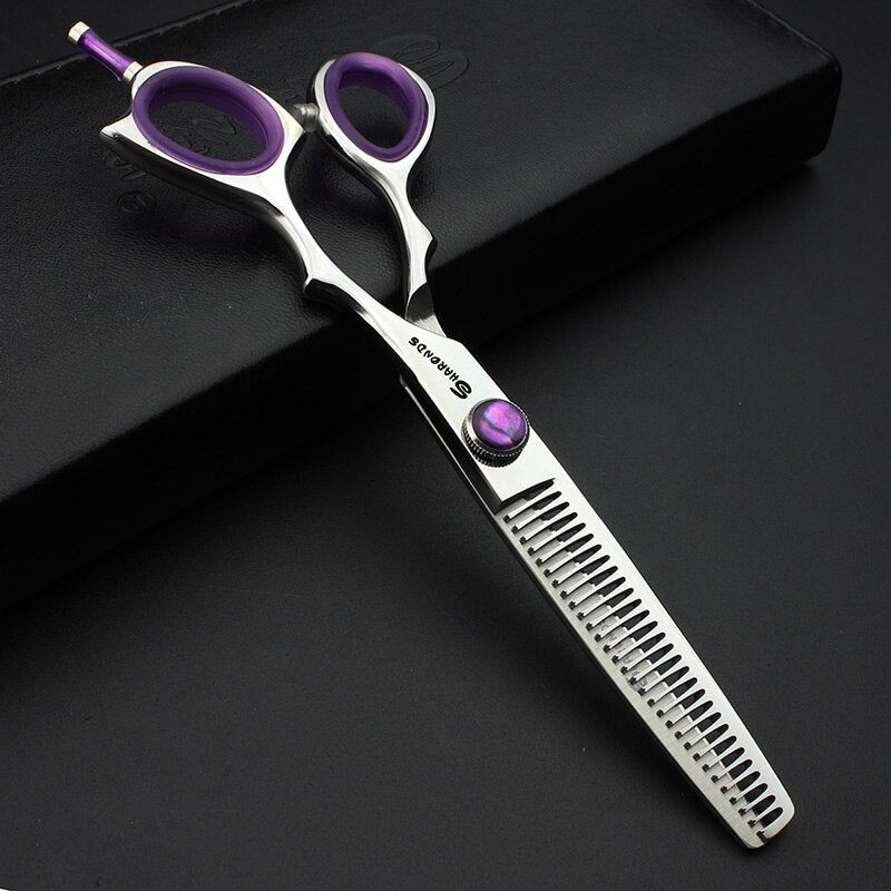 Japan hair scissors personality 6 inch professional scissors  barbershop Cutting Scissors and Thinning Scissors - ultrsbeauty