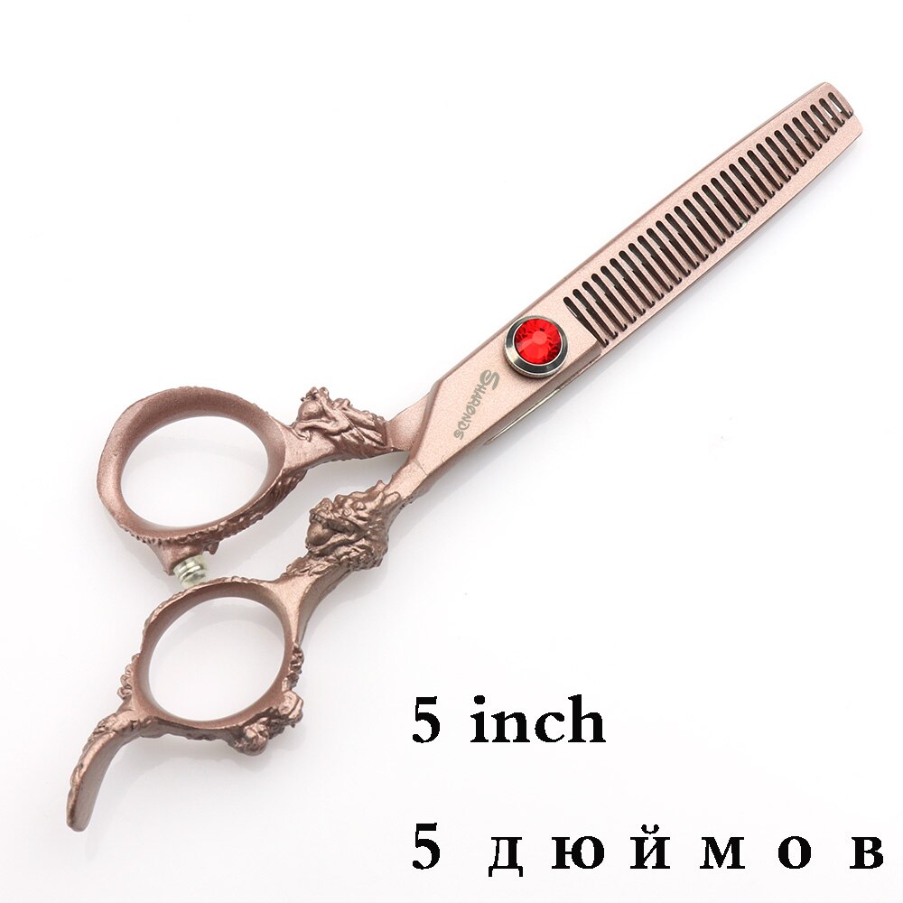 Japan440c professional hairdressing scissors dragon handle hair scissors 5.5/6/7 inch barber shop scissors cutting scissors tool - ultrsbeauty