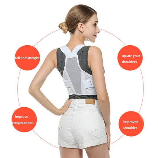 New Adjustable Sitting Posture Correction belt Anti-hunchback Strap Posture Support Corrector Back Pain Brace Belt Men Women - ultrsbeauty