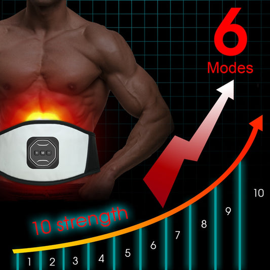 New EMS abdominal muscles fitness device Smart slimming massage belt Bionic Micro-Current Stimulation for StrengthenThe Muscles - ultrsbeauty