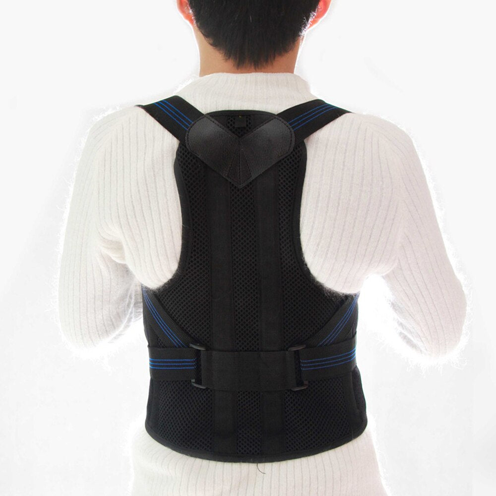 Posture corrector shoulder back pain reliever spine straightener orthopedic brace belt straight corset for back support - ultrsbeauty