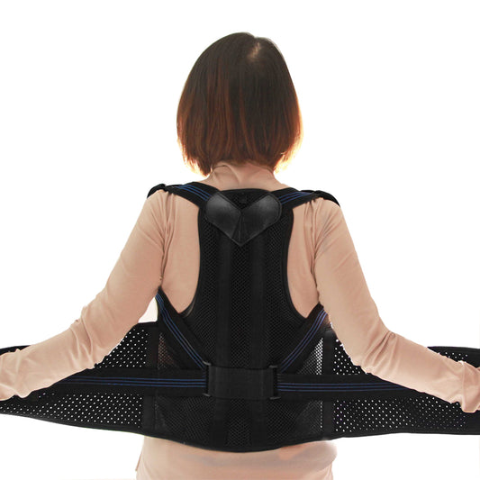 Posture corrector shoulder back pain reliever spine straightener orthopedic brace belt straight corset for back support - ultrsbeauty