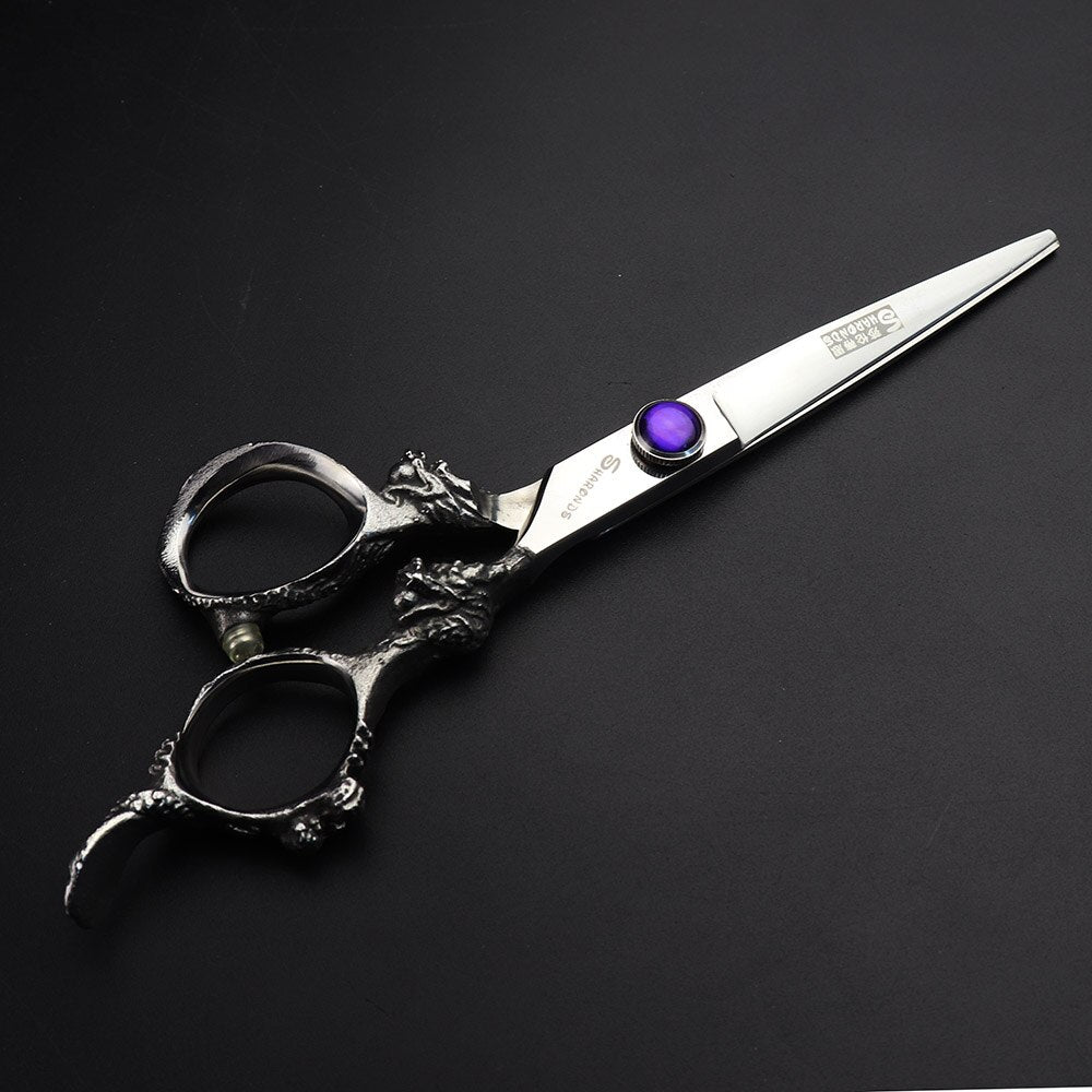 Professional hairdresser cutting scissors thinning scissors dragon handle hair scissors Japan 440c - ultrsbeauty