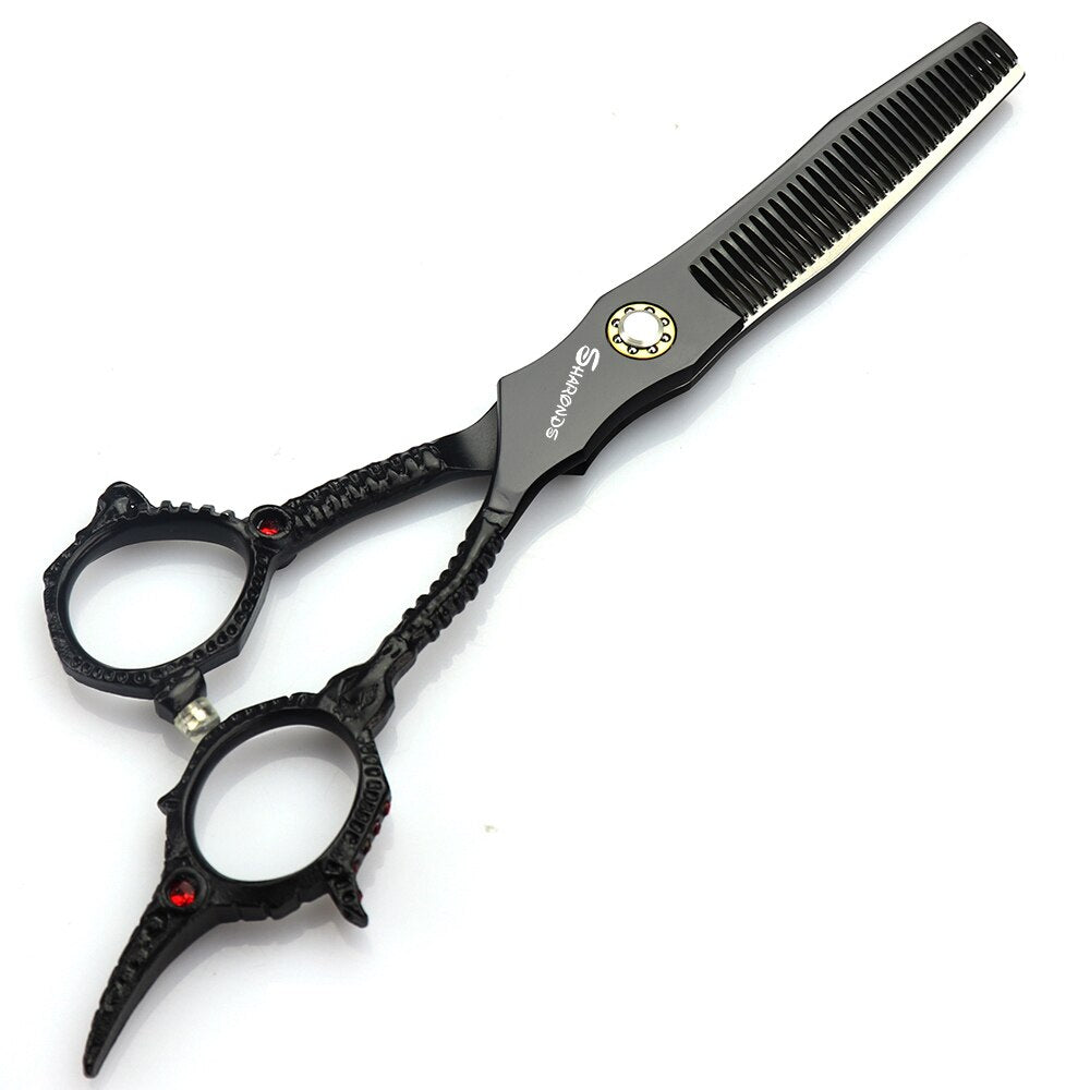 Professional Hairdresser's Scissors Japan 440c Hair Scissors Black Japan 440c Barber Shop Accessories Scissors - ultrsbeauty