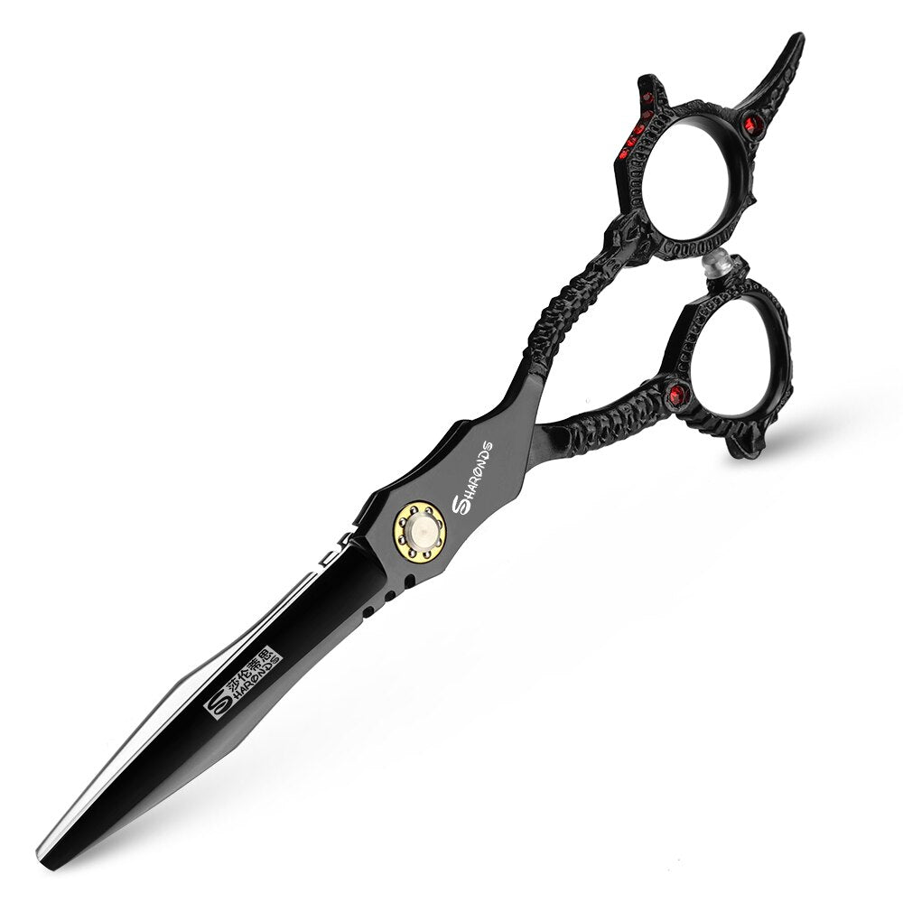 Professional Hairdresser's Scissors Japan 440c Hair Scissors Black Japan 440c Barber Shop Accessories Scissors - ultrsbeauty
