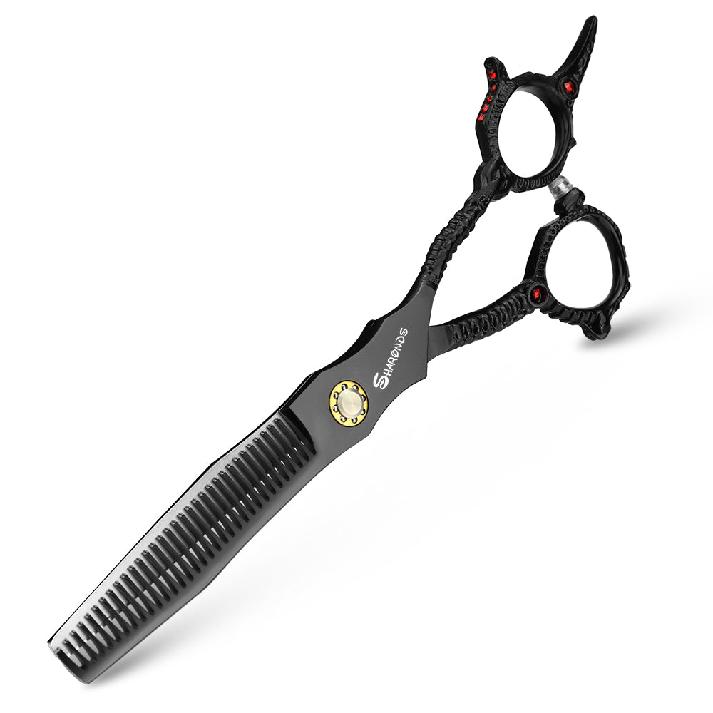Professional Hairdresser's Scissors Japan 440c Hair Scissors Black Japan 440c Barber Shop Accessories Scissors - ultrsbeauty