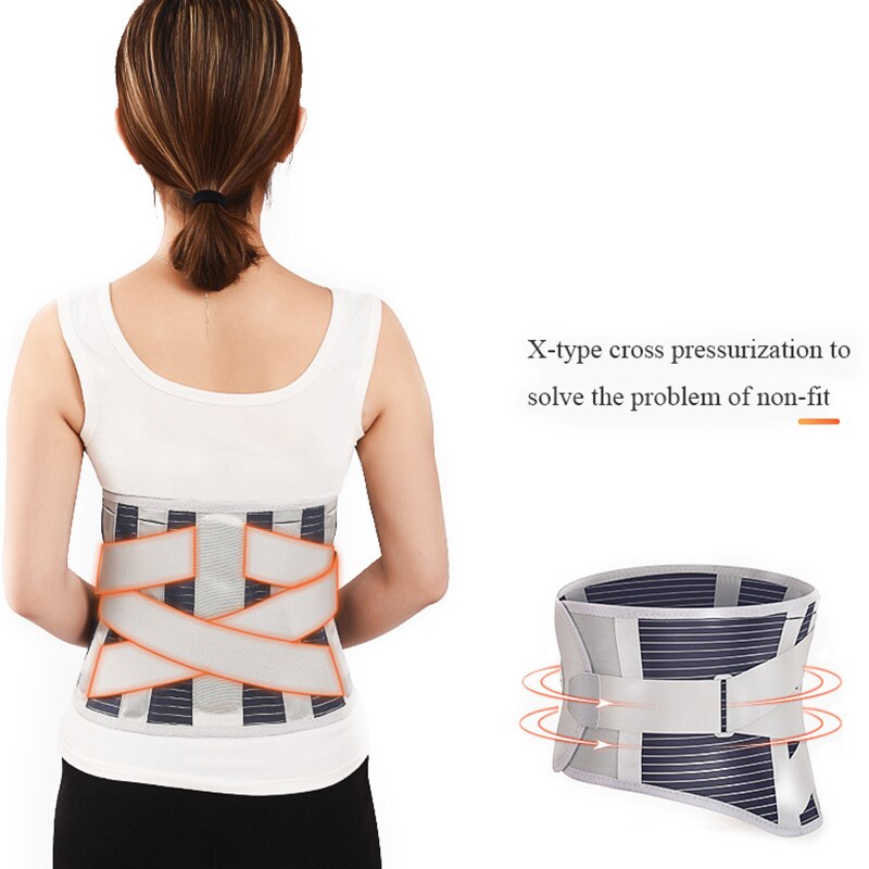 Steel medical BracesTherapy Waist Belt Posture corrector Adjustable fitness back support lumbar support Lower Back Pain Relief - ultrsbeauty