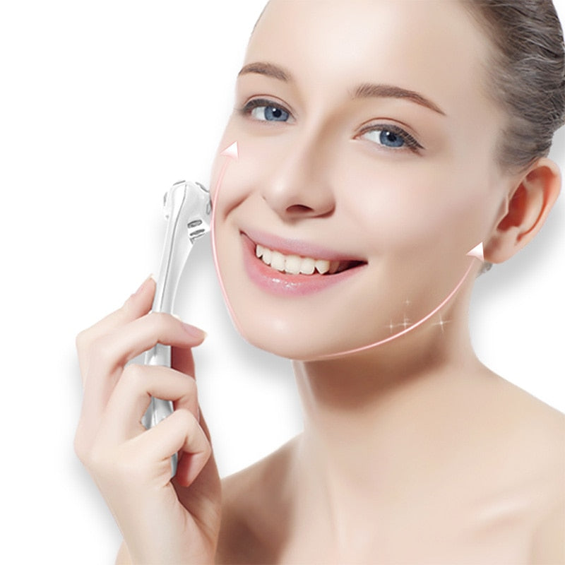 TOUCHBeauty Red light Face Massager Roller for face slimming, Remove dropsy, Improve absorption Skin Care derma roller TB-0888 - ultrsbeauty