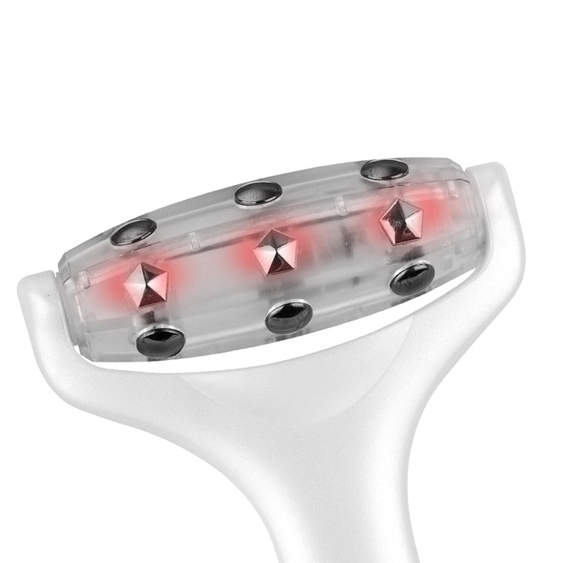 TOUCHBeauty Red light Face Massager Roller for face slimming, Remove dropsy, Improve absorption Skin Care derma roller TB-0888 - ultrsbeauty