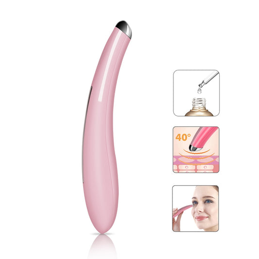TOUCHBeauty Sonic Vibration Eye Massager, 40 Heated Wand, Relieves Dark Circles and Puffiness Eye Skin Care Device TB-1583 pink - ultrsbeauty