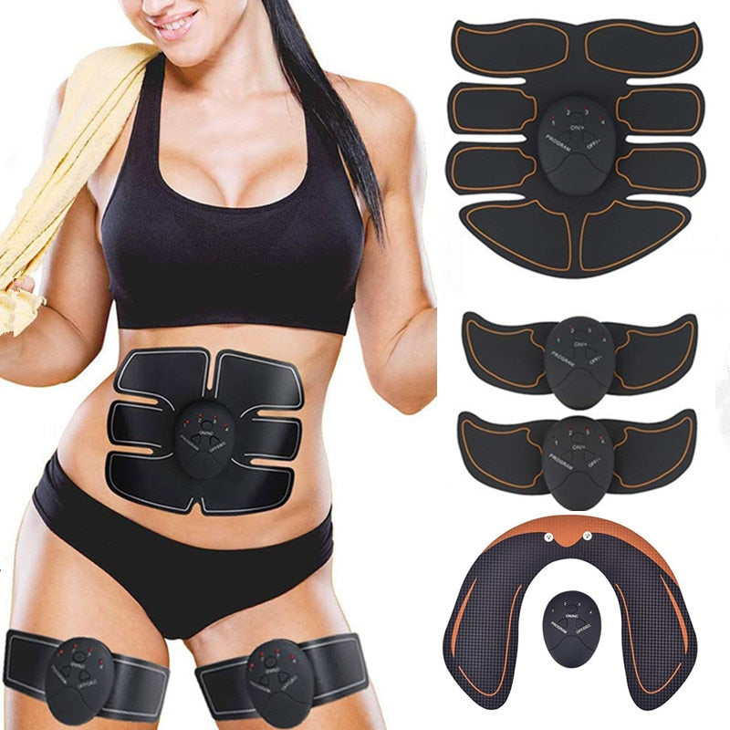 Unisex ABS Muscle Trainer Fitness Abdominal Sport Press Stimulator Gym Gear EMS Hip Abdominal Stimulator Fitness Body Slimming - ultrsbeauty
