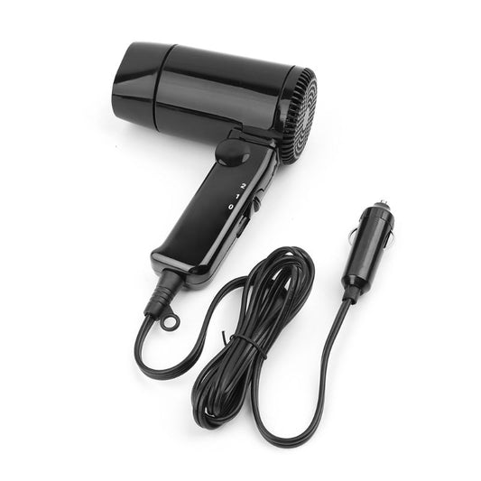 Portable 12V Car-styling Hair Dryer Hot & Cold Folding Blower Window Defroster - ultrsbeauty