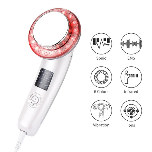 6In1 Ultrasound LED Body Slimming Massager with EMS Fat Burner Weight Loss Cavitation Anti Cellulite Infrared Device - ultrsbeauty