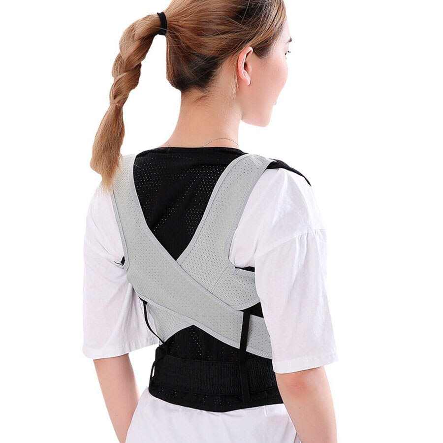 Adjustable Back Spine Posture Corrector Adult Humpback Pain Back Support Brace Shoulder Belt Posture Correction - ultrsbeauty