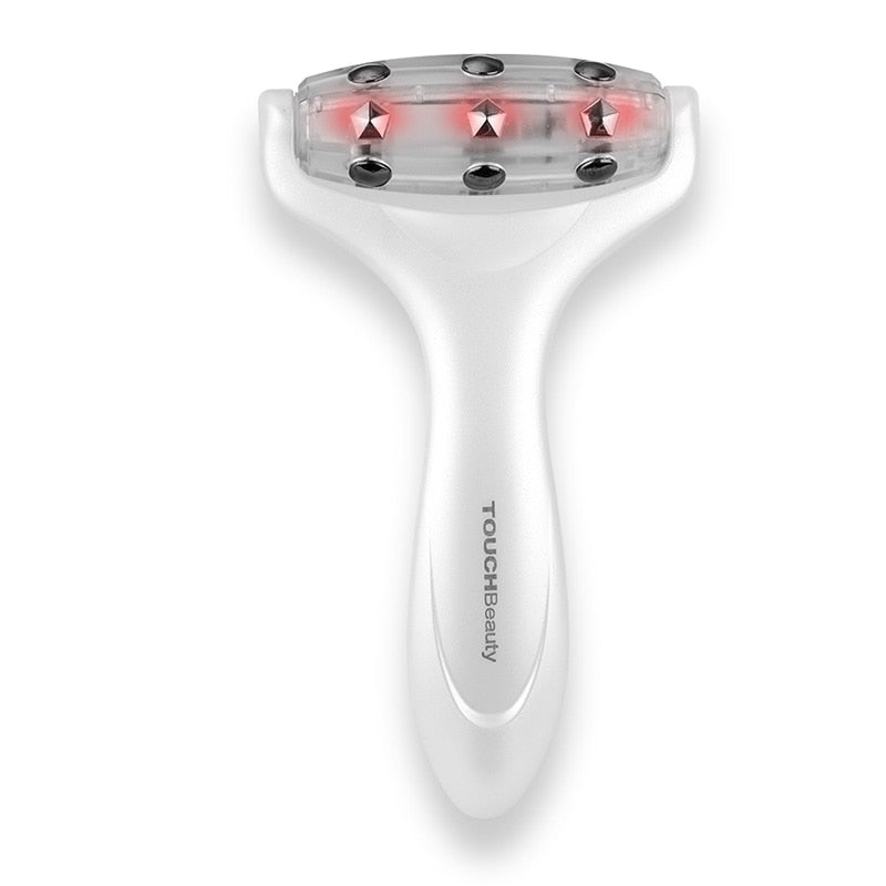 TOUCHBeauty Red light Face Massager Roller for face slimming, Remove dropsy, Improve absorption Skin Care derma roller TB-0888 - ultrsbeauty