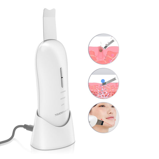 TOUCHBeauty Ultrasonic facial Skin Scrubber, Blackhead Remover, Exfoliation Facial Lifting, Skin Rejuvenation Anti-Age Device - ultrsbeauty